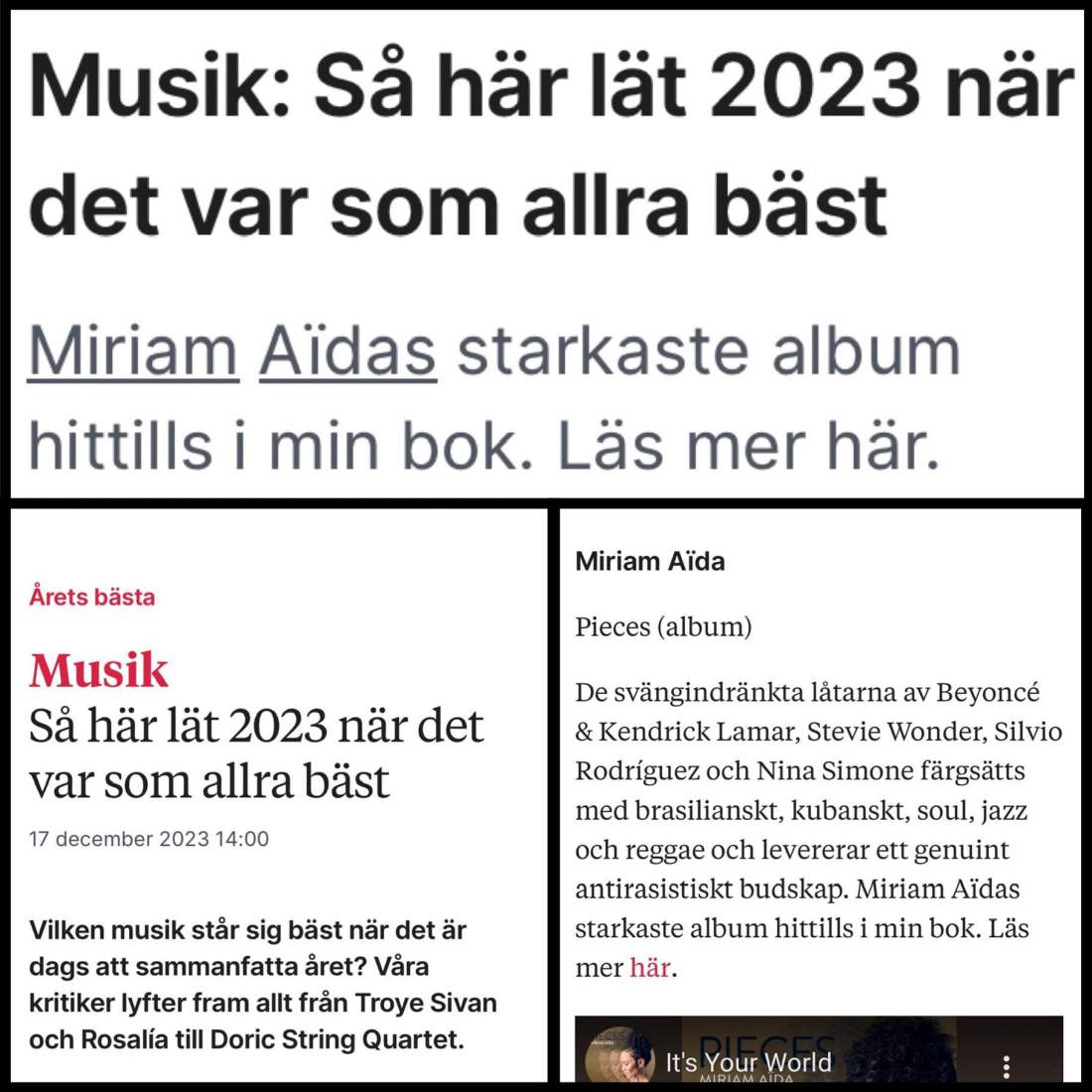 På Sydsvenskans bästa-lista!